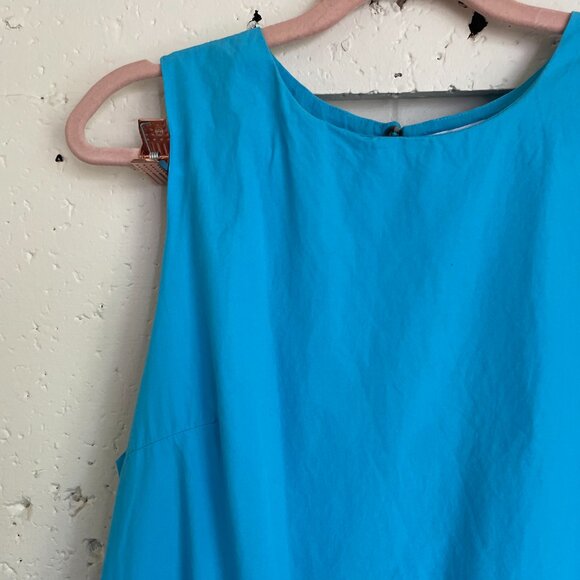 The Drop | Sky Blue Ilana Loose Sleeveless Wide-Hem Poplin Maxi Dress Medium - Picture 4 of 8